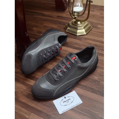 Replica Prada Casual Shoes For Men #345098 $94.00 USD for Wholesale