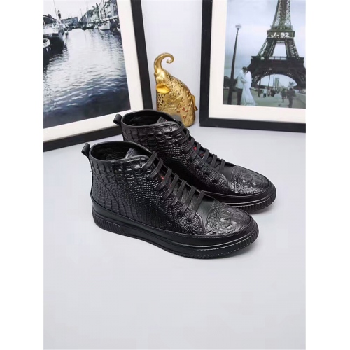 Replica Prada High Tops Shoes For Men #345661 $92.00 USD for Wholesale