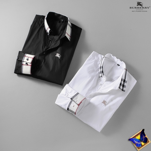Replica Burberry Shirts Long Sleeved For Men #350843 $34.80 USD for Wholesale