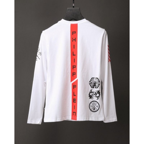 Replica Philipp Plein PP T-Shirts Long Sleeved For Men #351289 $34.00 USD for Wholesale