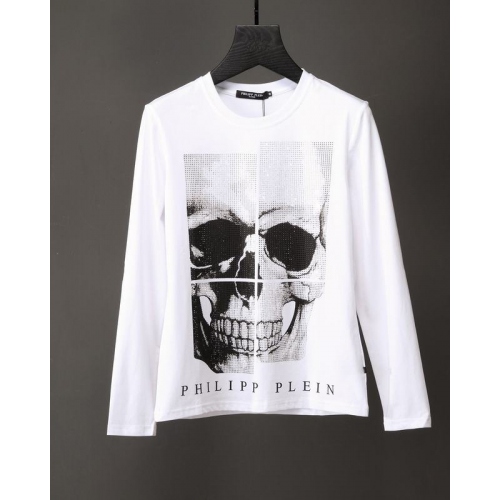 Replica Philipp Plein PP T-Shirts Long Sleeved For Men #351290 $34.00 USD for Wholesale