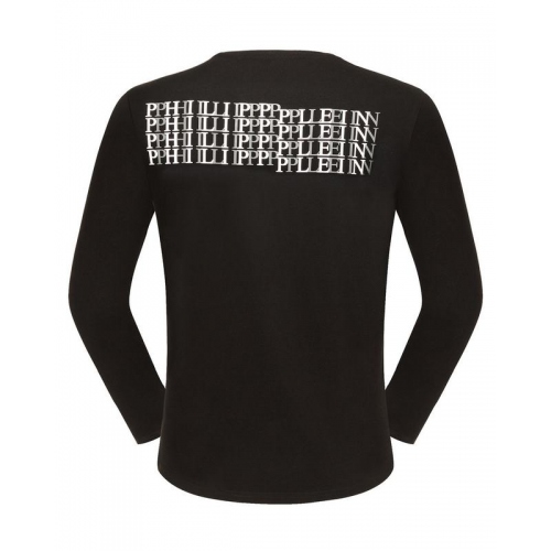 Replica Philipp Plein PP T-Shirts Long Sleeved For Men #351291 $34.00 USD for Wholesale