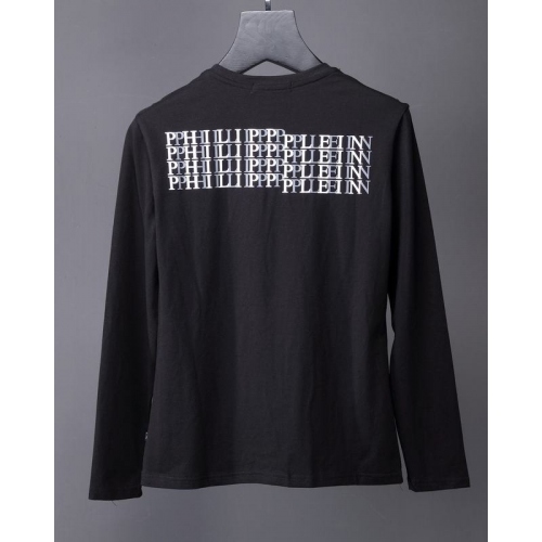 Replica Philipp Plein PP T-Shirts Long Sleeved For Men #351291 $34.00 USD for Wholesale