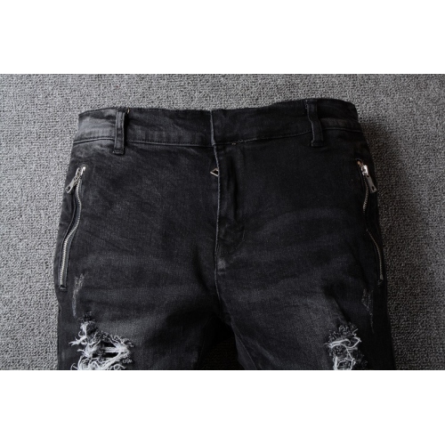 Replica Balmain Jeans For Men #364714 $64.00 USD for Wholesale