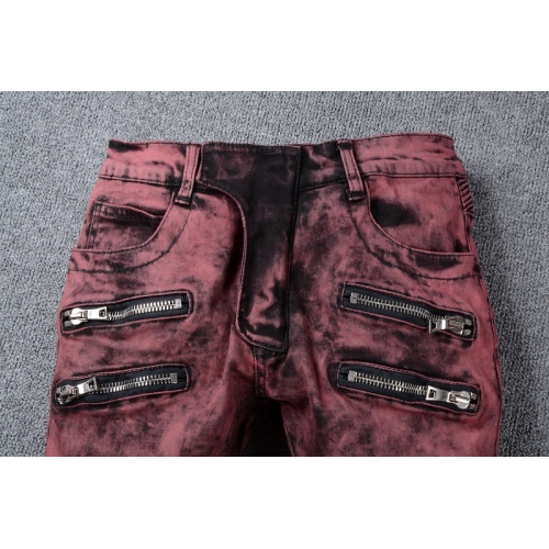 Replica Balmain Jeans For Men #364719 $68.00 USD for Wholesale