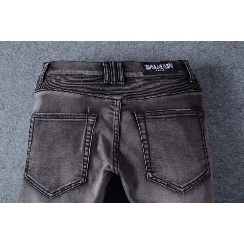 Replica Balmain Jeans For Men #364726 $68.00 USD for Wholesale