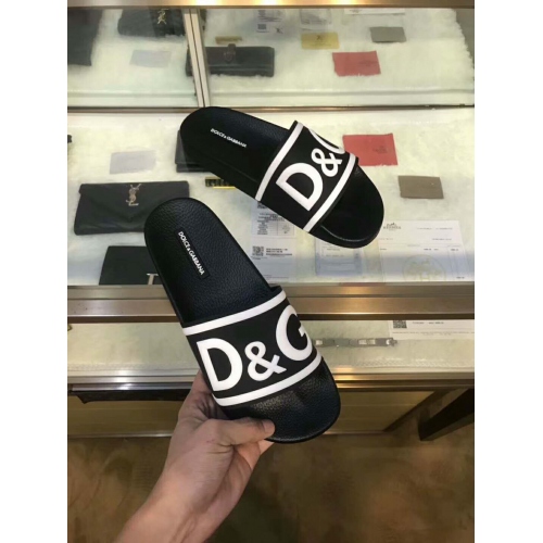 Replica Dolce & Gabbana D&G Slippers For Men #365594 $48.00 USD for Wholesale