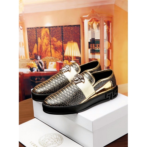 Versace Casual Shoes For Men #367549 $85.00 USD, Wholesale Replica Versace Flat Shoes