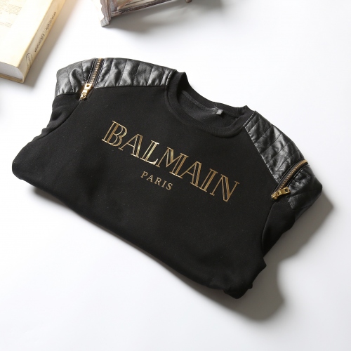 Replica Balmain Hoodies Long Sleeved For Men #369136 $56.00 USD for Wholesale