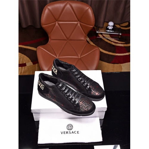 Replica Versace Casual Shoes For Men #374145 $88.00 USD for Wholesale