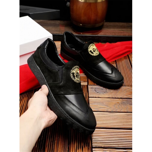 Replica Versace Casual Shoes For Men #377915 $85.00 USD for Wholesale