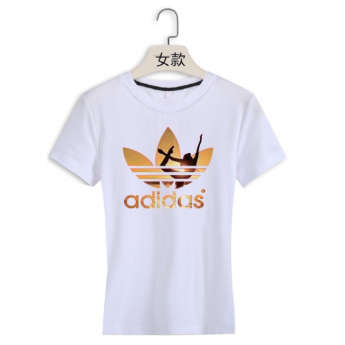 Adidas T-Shirts Short Sleeved For Women #379549 $18.00 USD, Wholesale Replica Adidas T-Shirts