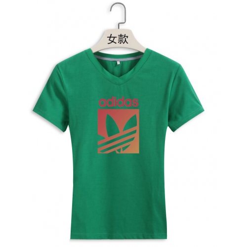 Adidas T-Shirts Short Sleeved For Women #379866 $18.00 USD, Wholesale Replica Adidas T-Shirts