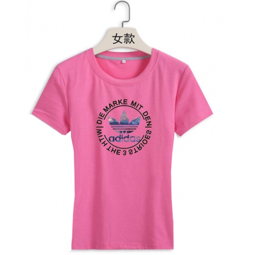 Adidas T-Shirts Short Sleeved For Women #380148 $18.00 USD, Wholesale Replica Adidas T-Shirts