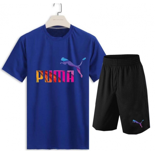 Puma Tracksuits Short Sleeved For Men #381915 $32.00 USD, Wholesale Replica Puma Tracksuits