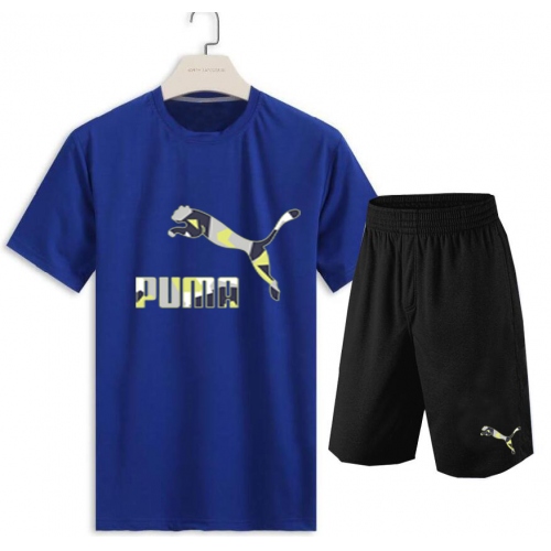 Puma Tracksuits Short Sleeved For Men #381923 $32.00 USD, Wholesale Replica Puma Tracksuits