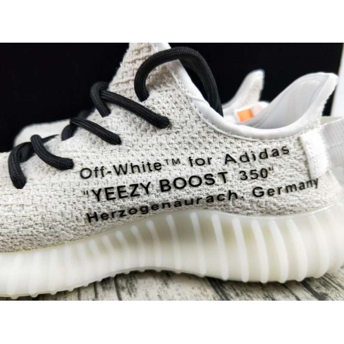 Replica Off White & Adidas Yeezy Shoes For Men #382606 $58.00 USD for Wholesale