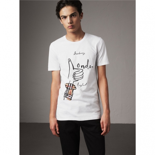 Replica Burberry T-Shirts Short Sleeved For Men #388127 $26.50 USD for Wholesale
