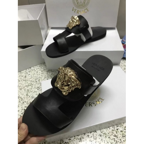 Versace Fashion Slippers For Women #395202 $65.00 USD, Wholesale Replica Versace Slippers