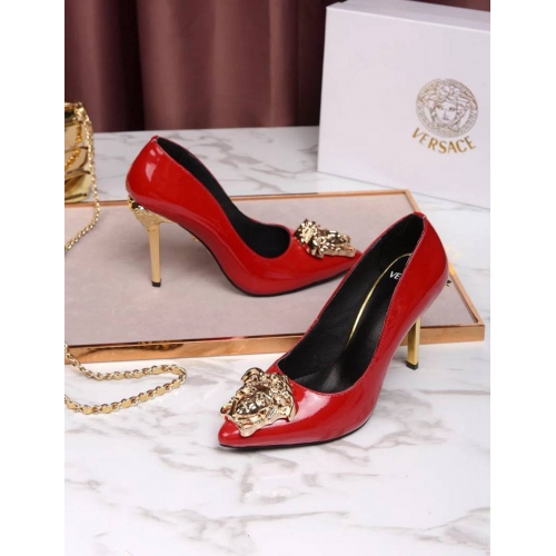 Replica Versace High-Heeled Shoes For Women #395272 $78.00 USD for Wholesale