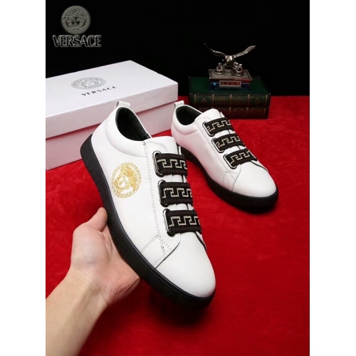 Replica Versace Casual Shoes For Men #399698 $82.00 USD for Wholesale