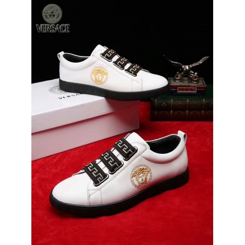 Replica Versace Casual Shoes For Men #399698 $82.00 USD for Wholesale