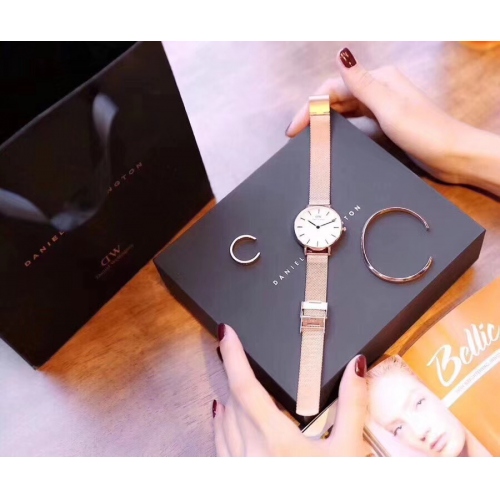 Replica Daniel Wellington DW Watches Sets In Gold #400647 $40.00 USD for Wholesale