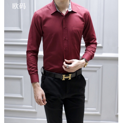 Boss Shirts Long Sleeved For Men #401395 $34.50 USD, Wholesale Replica Boss Shirts
