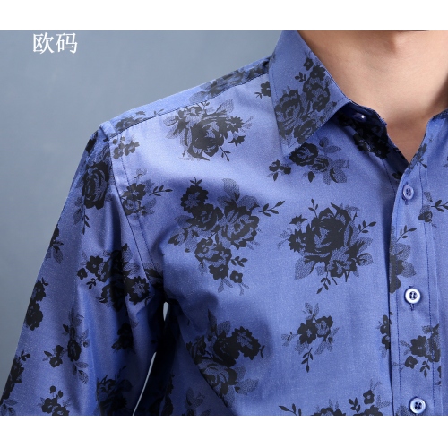 Replica Dolce & Gabbana D&G Shirts Long Sleeved For Men #401401 $34.50 USD for Wholesale