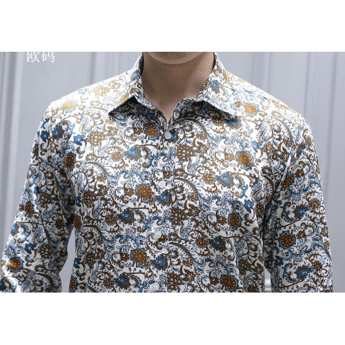 Replica Dolce & Gabbana D&G Shirts Long Sleeved For Men #401404 $34.50 USD for Wholesale