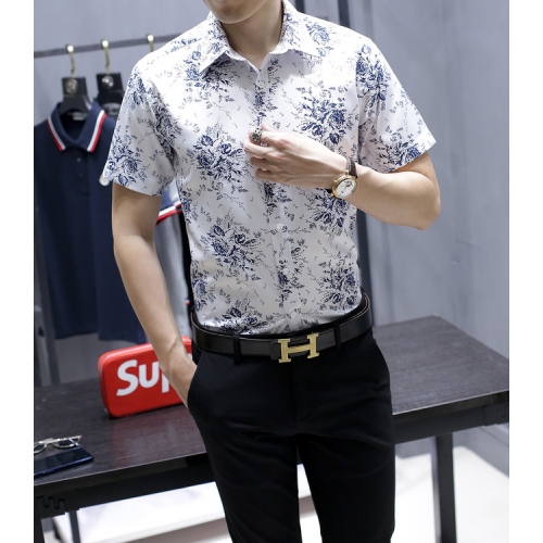 Replica Dolce & Gabbana D&G Shirts Short Sleeved For Men #401448 $32.80 USD for Wholesale