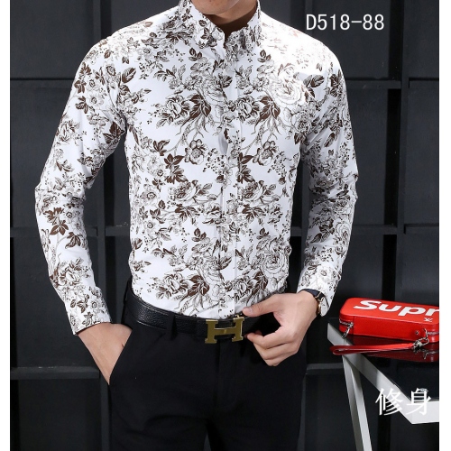 Dolce & Gabbana D&G Shirts Long Sleeved For Men #401537