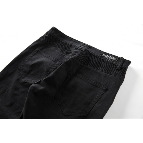 Replica Balmain Jeans For Men #402977 $56.00 USD for Wholesale