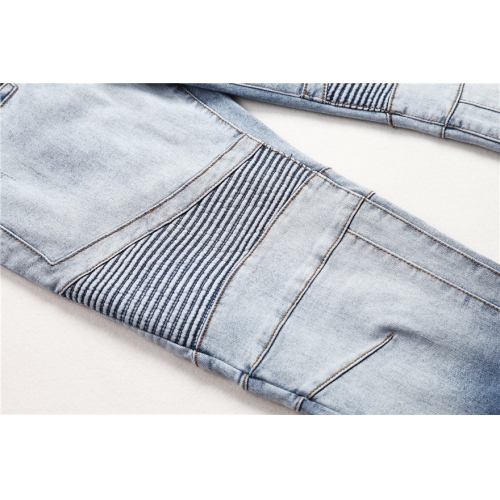 Replica Balmain Jeans For Men #402985 $60.00 USD for Wholesale