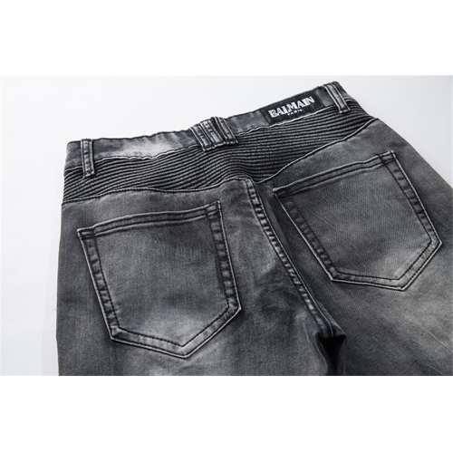 Replica Balmain Jeans For Men #402990 $56.00 USD for Wholesale