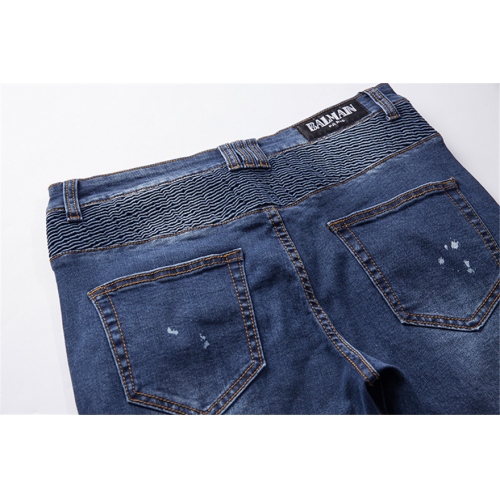 Replica Balmain Jeans For Men #402991 $56.00 USD for Wholesale