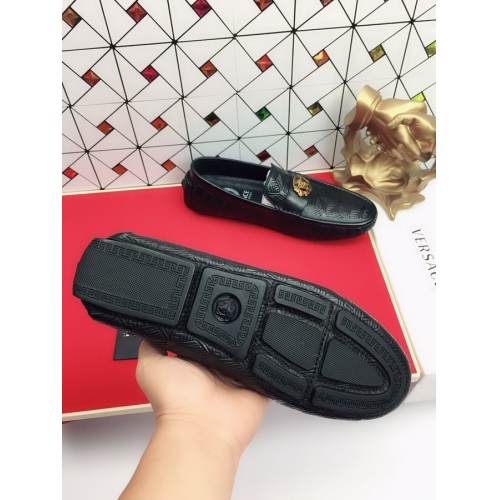 Replica Versace Leather Shoes For Men #403373 $78.00 USD for Wholesale