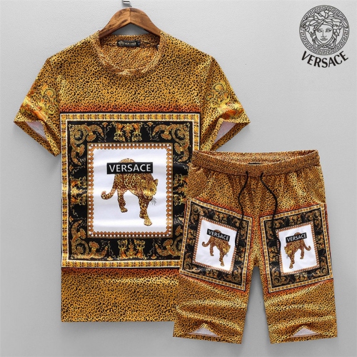 Versace Tracksuits Short Sleeved For Men #405372 $48.00 USD, Wholesale Replica Versace Tracksuits