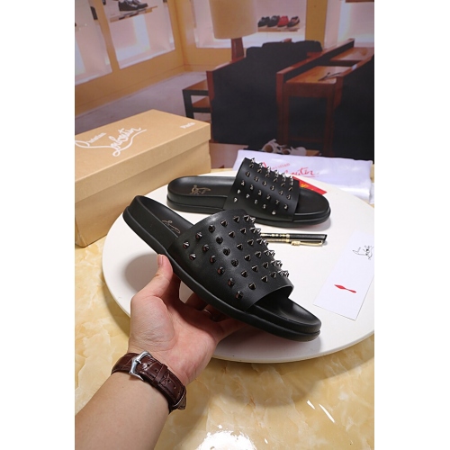 Replica Christian Louboutin CL Slippers For Men #405827 $60.00 USD for Wholesale