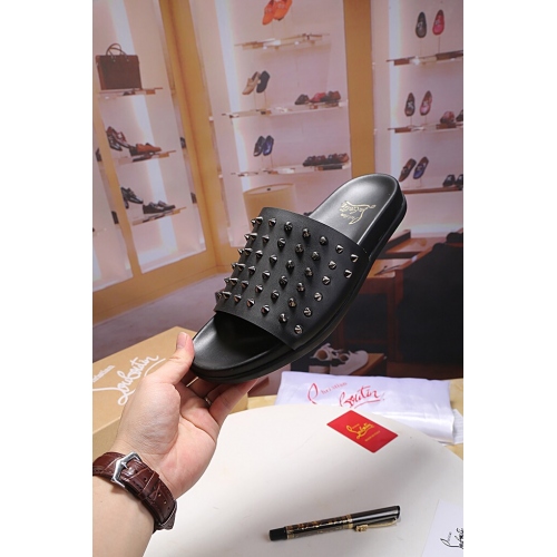 Replica Christian Louboutin CL Slippers For Men #405827 $60.00 USD for Wholesale