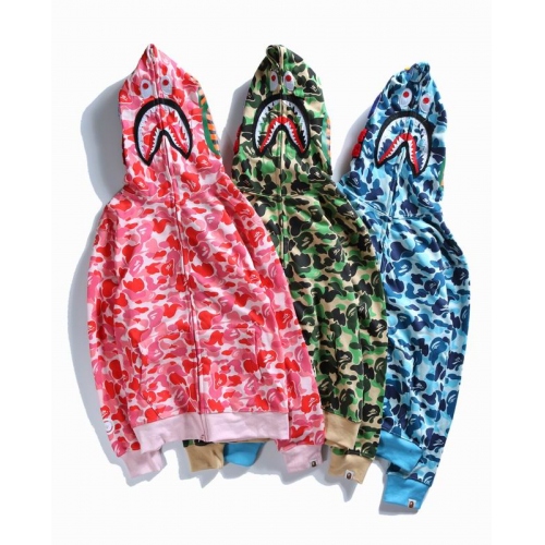 Replica Bape Jackets Long Sleeved For Unisex #407446 $42.00 USD for Wholesale