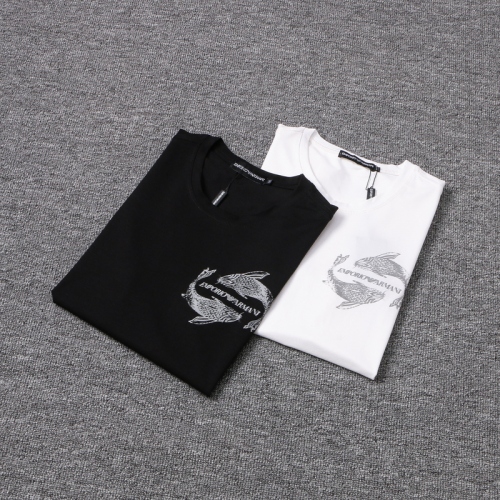 Replica Armani T-Shirts Short Sleeved For Men #408370 $37.90 USD for Wholesale