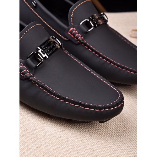 Replica Philipp Plein PP Leather Shoes For Men #408459 $80.00 USD for Wholesale