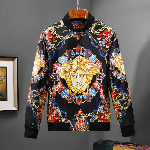 Versace Jackets Long Sleeved For Men #408468 $58.00 USD, Wholesale Replica Versace Jackets