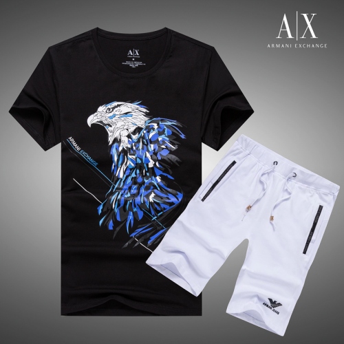 Armani Tracksuits Short Sleeved For Men #408888 $46.80 USD, Wholesale Replica Armani Tracksuits