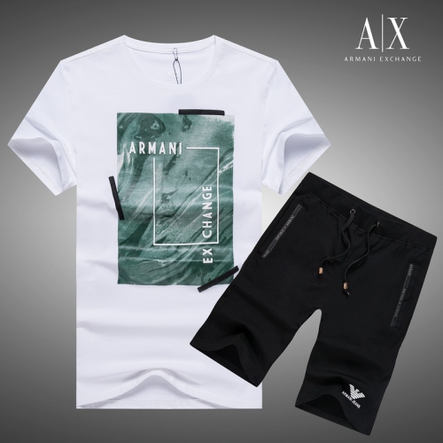 Armani Tracksuits Short Sleeved For Men #408891 $46.80 USD, Wholesale Replica Armani Tracksuits