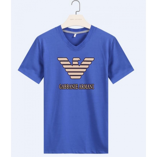 Armani T-Shirts Short Sleeved For Men #410963 $22.00 USD, Wholesale Replica Armani T-Shirts