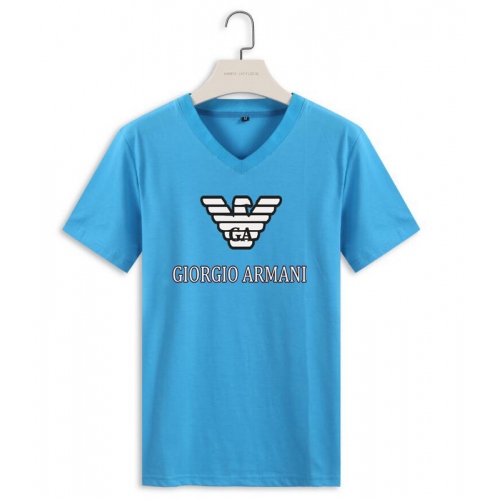 Armani T-Shirts Short Sleeved For Men #410977 $22.00 USD, Wholesale Replica Armani T-Shirts