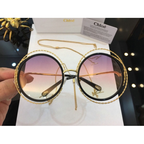 Chloe AAA Quality Sunglasses #411179 $64.00 USD, Wholesale Replica Chloe AAA Quality Sunglasses