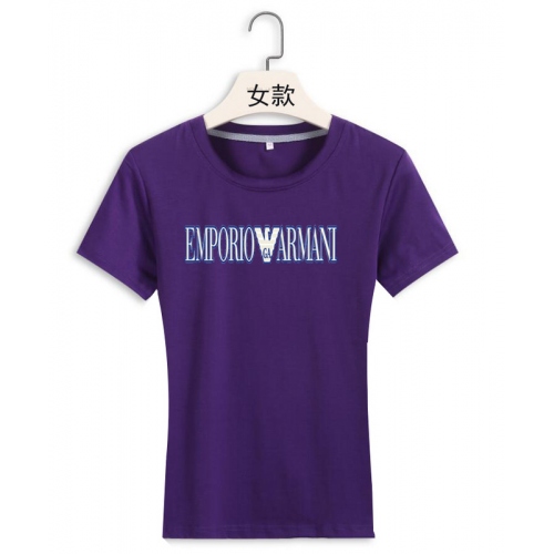Armani T-Shirts Short Sleeved For Women #411778 $22.00 USD, Wholesale Replica Armani T-Shirts